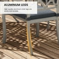 thumbnail image 4 of Mondawe Patio Dining Chairs Set of 6,Outdoor Cast Aluminum Patio Chairs Weather Resistant with Thicker Cushions for Patio Deck Garden, 4 of 9
