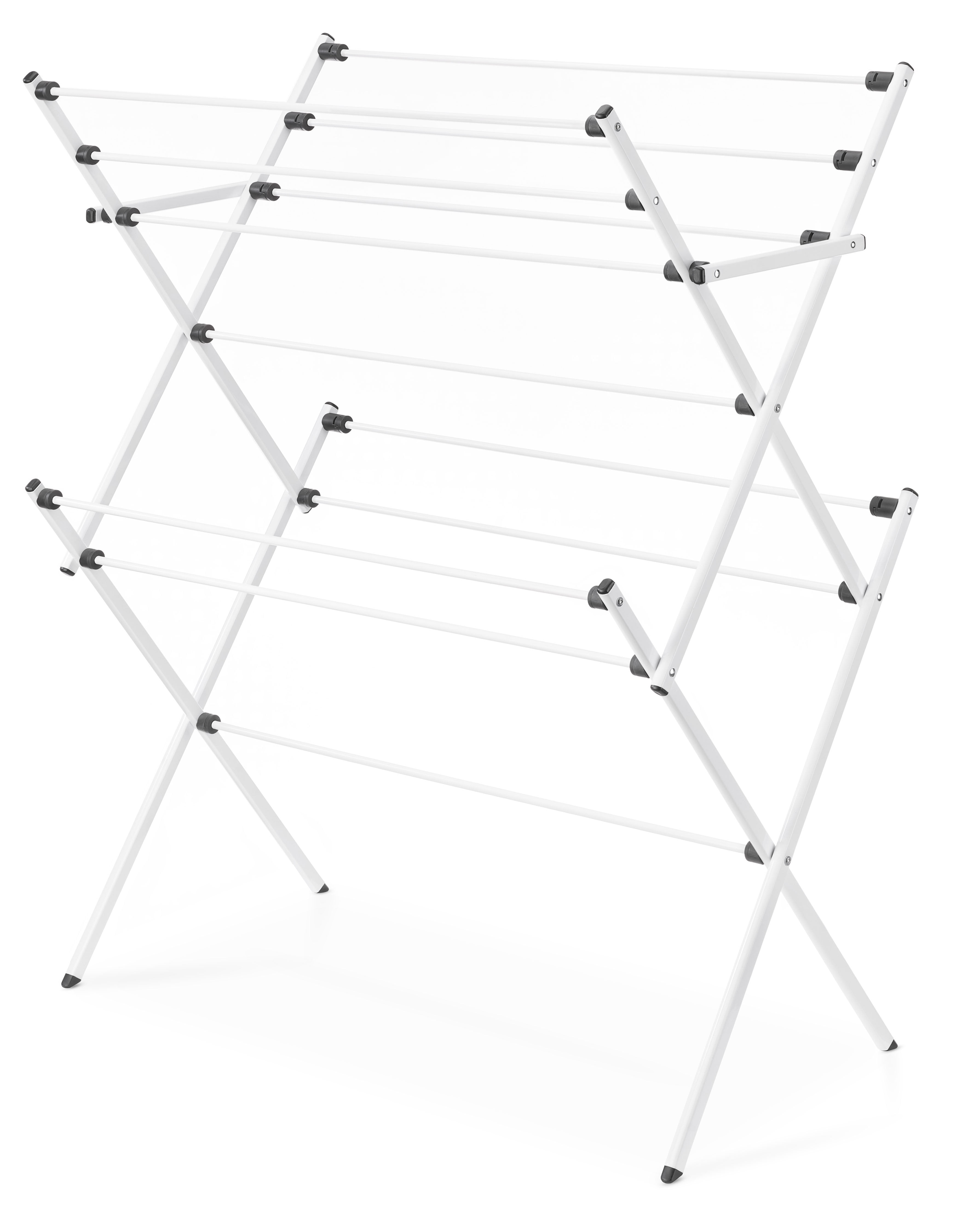 Mainstays X Wing 2 Tier Steel Folding Drying Rack Walmart