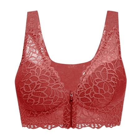 

Sports Bras For Women High Support Push Up Wirefree Bralette Breathable Lightly Lined Padded Lace Bra