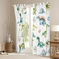 thumbnail image 3 of Castle Fairy Kawaii Dino Black Out Curtains,Dinosaur Curtains Pack of 2 (42x63 Each), 3 of 6