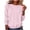 Pink, variant on Cmfcve Crew Neck Fall Sweatshirts for Women Trendy Plain Long Sleeve Casual Loose Fit Pullover Tops