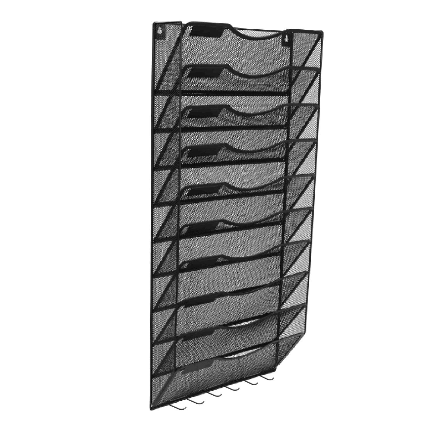 Wall File Organizer Hanging File Holder Mesh Wall Mounted File Magazine