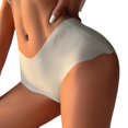 thumbnail image 3 of SGMVNU Seamless Underwear for Women Fashion Mid Waist Solid Color Briefs Underwear Hipster Panties of Women, Size L, Green, 3 of 6