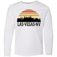 thumbnail image 3 of Inktastic Las Vegas Nevada Skyline Retro Long Sleeve Youth T-Shirt, 3 of 5