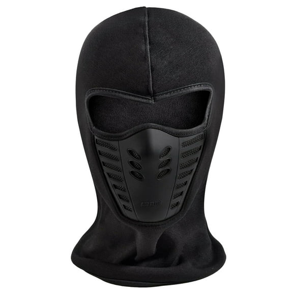 EZGO Balaclava Ski Full Face Mask Outdoor Winter Windproof Fleece Ski Bicycle Ninja Mask Black
