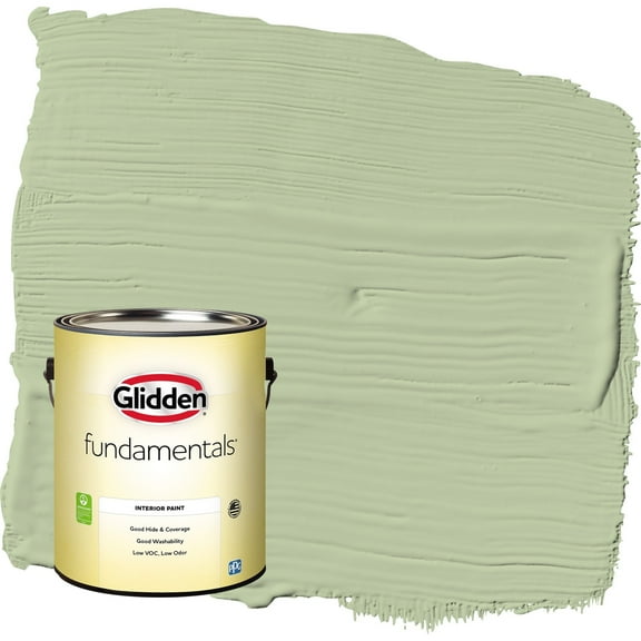 Glidden Fundamentals Quaking Grass / Green Semi-Gloss Interior Paint, 1 Gallon