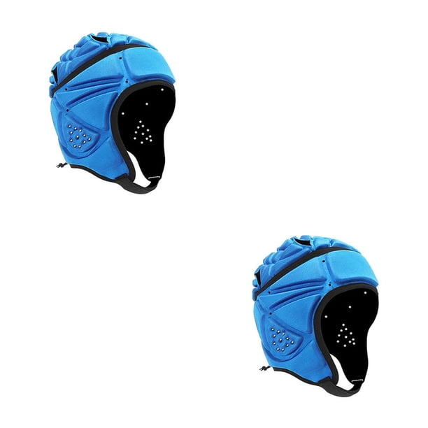 Soidarity EVA Sponge Rugby Headguard Adjustable Hockey for Soccer azul 2Conjunto