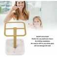 thumbnail image 3 of ABPETE Toothbrush Holder Stainless Steel Bathroom Storage Organizer Toothpaste Stand Rack 304 Holder, Stand, Rustproof Metal 3 Slots Space Saving for Vanity, Countertops (Gold), 3 of 18