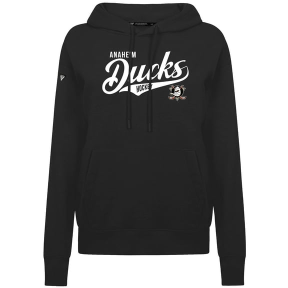 Women's Levelwear  Black Anaheim Ducks Adorn Glide Pullover Hoodie