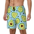 thumbnail image 1 of Fotbe Avocado and Hearts Traje de Baño para Hombre – Shorts de Natación de Secado Rápido con Forro y Bolsillos-Large, 1 of 6