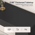 thumbnail image 6 of HOOBRO Console Table with 2 Open Side Shelves, Black, 6 of 7