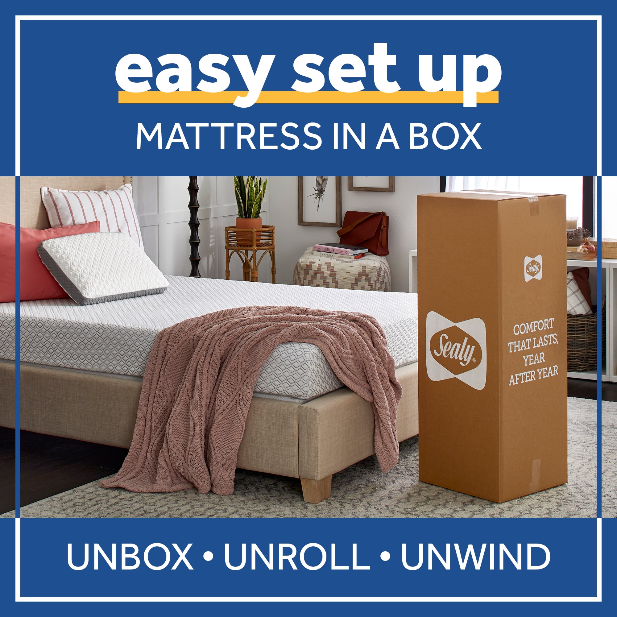 Sealy foam mattress sale in a box