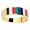 color, variant on Trendy Steel Wristband Modern Geometric Bangle With Secure Lock Mechanism Unisex Jewelry Gift
