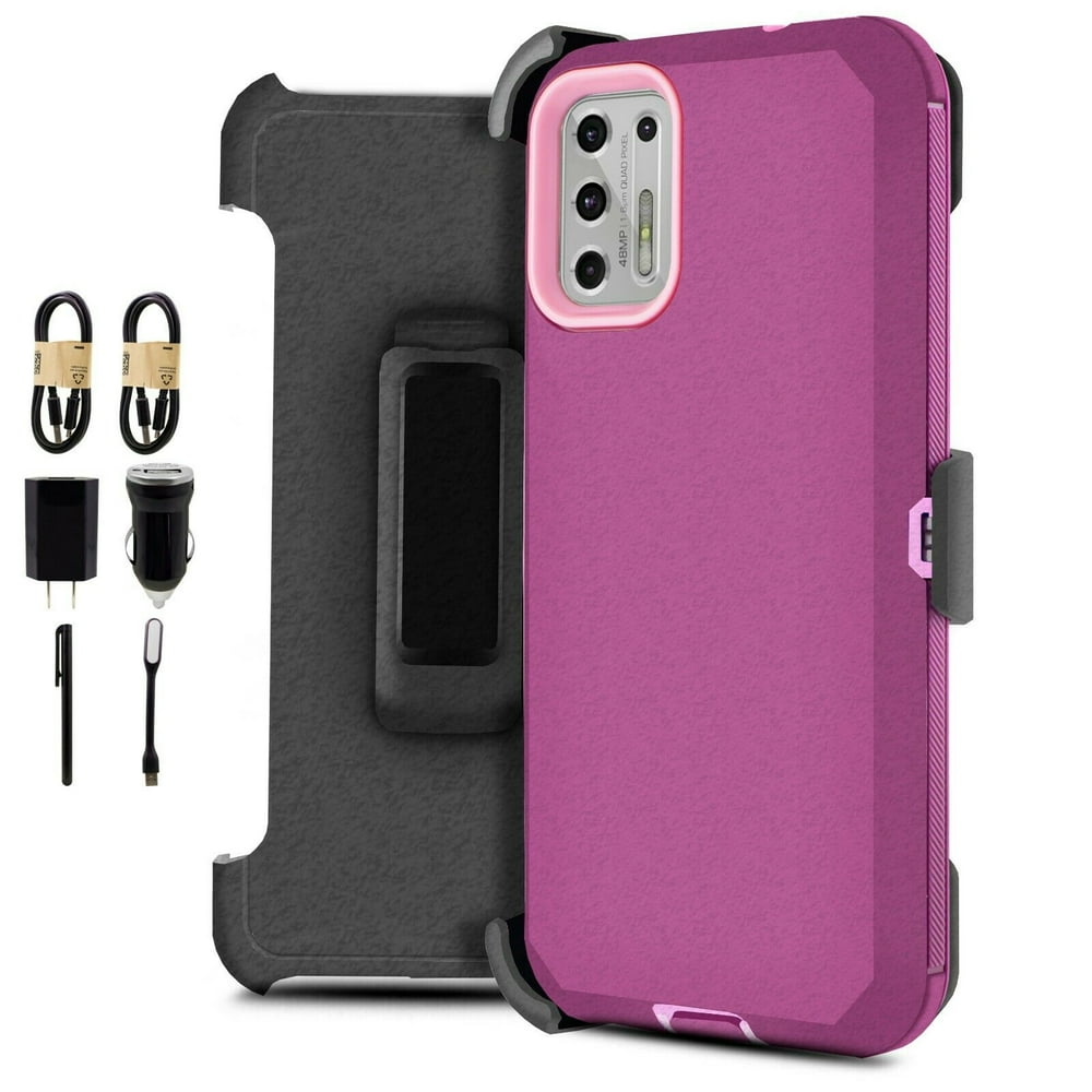 Value Pack ! for Motorola Moto G Stylus 2021 Phone Case 360° Cover Clip