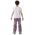 thumbnail image 4 of FORMRS Boys Pajama Pants with Pockets Size 6-8Y Kids Lounge Sleep Bottoms, Colorful Plaid, 4 of 8