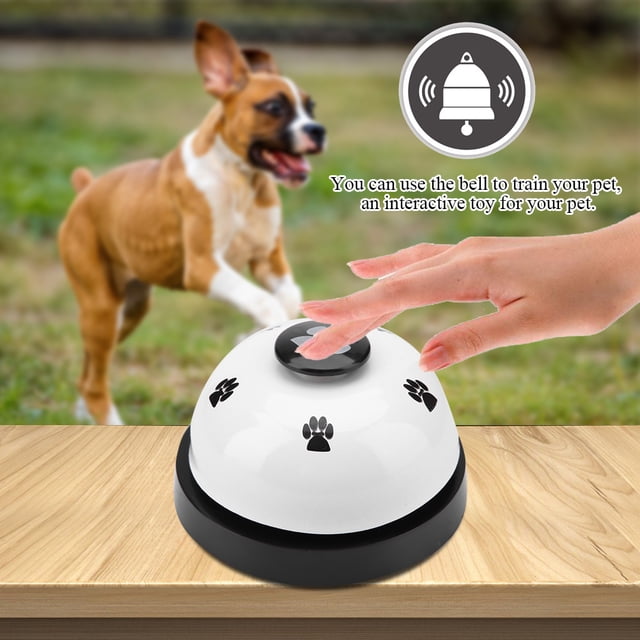 Cloche d'Entraînement pour Chat, Cloche de Pot Réutilisable en Fer Robuste Mignon Chaton Chiot Dispositif de Communication pour Animaux Jouets Interactifs