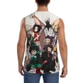 thumbnail image 4 of My Hero Academia Anime Men's Tank Top Lightweight Summer Sleeveless Tee Shirt Muscle Tank Tops Workout T-Shirts Casual Athletic Undershirts, 4 of 7
