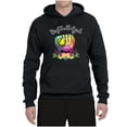 thumbnail image 2 of Wild Bobby, Colorful Softball Girl, Sports, Unisex Graphic Hoodie Sweatshirt, Black, Small, 2 of 5