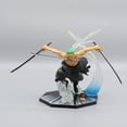 thumbnail image 2 of Baru Satu Potong 10Cm Tokoh Anime GK Roronoa Zoro Tiga Pisau Sa-maksimum Manga Anime Patung Figur Aksi Koleksi Model Mainan Anak zhangyuxiang LED, 2 of 2