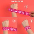 thumbnail image 3 of 100Pcs Valentine's Day Slap Bracelets, Valentine Party Favors Snap Wristbands for Kids Exchange Gifts, Goodies Stocking Stuffers, Classroom Prizes, 3 of 6