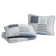 thumbnail image 4 of Lido Patch Blue/Grey 3 Piece Cotton Quilt Set - Full/Queen, 4 of 5