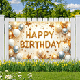 thumbnail image 6 of Golden Letters Happy Birthday Banner Decorative Design Colorful Balloons Celebration Star Elements for Birthday Party Photo Shoot Holiday Celebration, 6 of 6