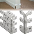 thumbnail image 6 of 10 Pcs Vintage Base Board Corner Protectors Metal Skirting For Jewelry Wooden Box Guard Corner Antique Decorative, 6 of 8