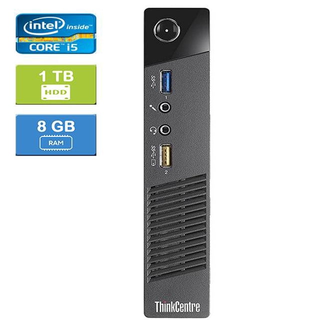 Remis à Neuf : LENOVO M93 TINY Intel Core i5-4570T 2,90 GHz, 8 Go, 1 To HDD, Win 10 Home