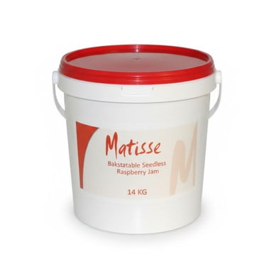 Matisse Bakestable Seedless Raspberry Jam - 14 KG Bulk Professional Pail