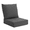 Gray, variant on U-HOMY Outdoor Dining Chair Cushion with Ties and Handle, Patio Cushion for Dining Chairs