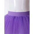 thumbnail image 5 of Miutii Girls 4 Layers Ballet Dance Tutu Skirts Toddler Baby Tulle Birthday Party Fancy Dress up Princess Outfits Purple 6-11, 5 of 7