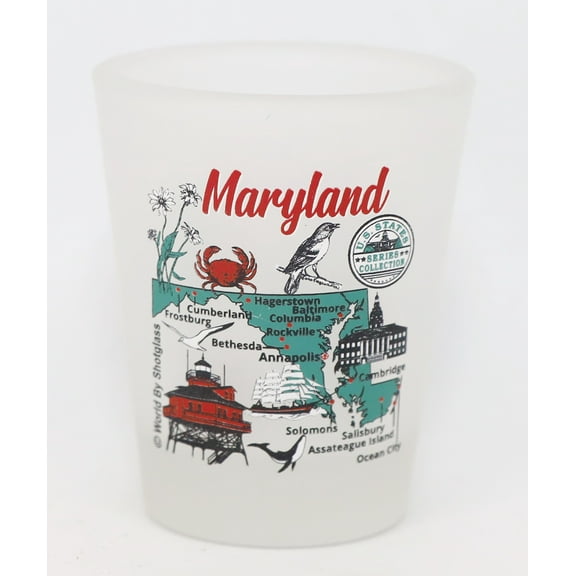 Maryland US States Series Collection Shot Glass