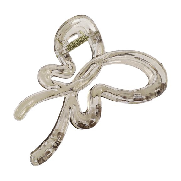 1 Pc Fashion Elegant Bow Hair Clips Hairdo Clip for Women 4.13"x2.76"x1.97" Gray