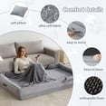 thumbnail image 3 of WNPETHOME Cama para perro humano para personas adultas, cama de siesta de piel sintética lavable, ovalada para adultos para personas, cama gigante para perro de tamaño humano calmante para familias de, 3 of 5