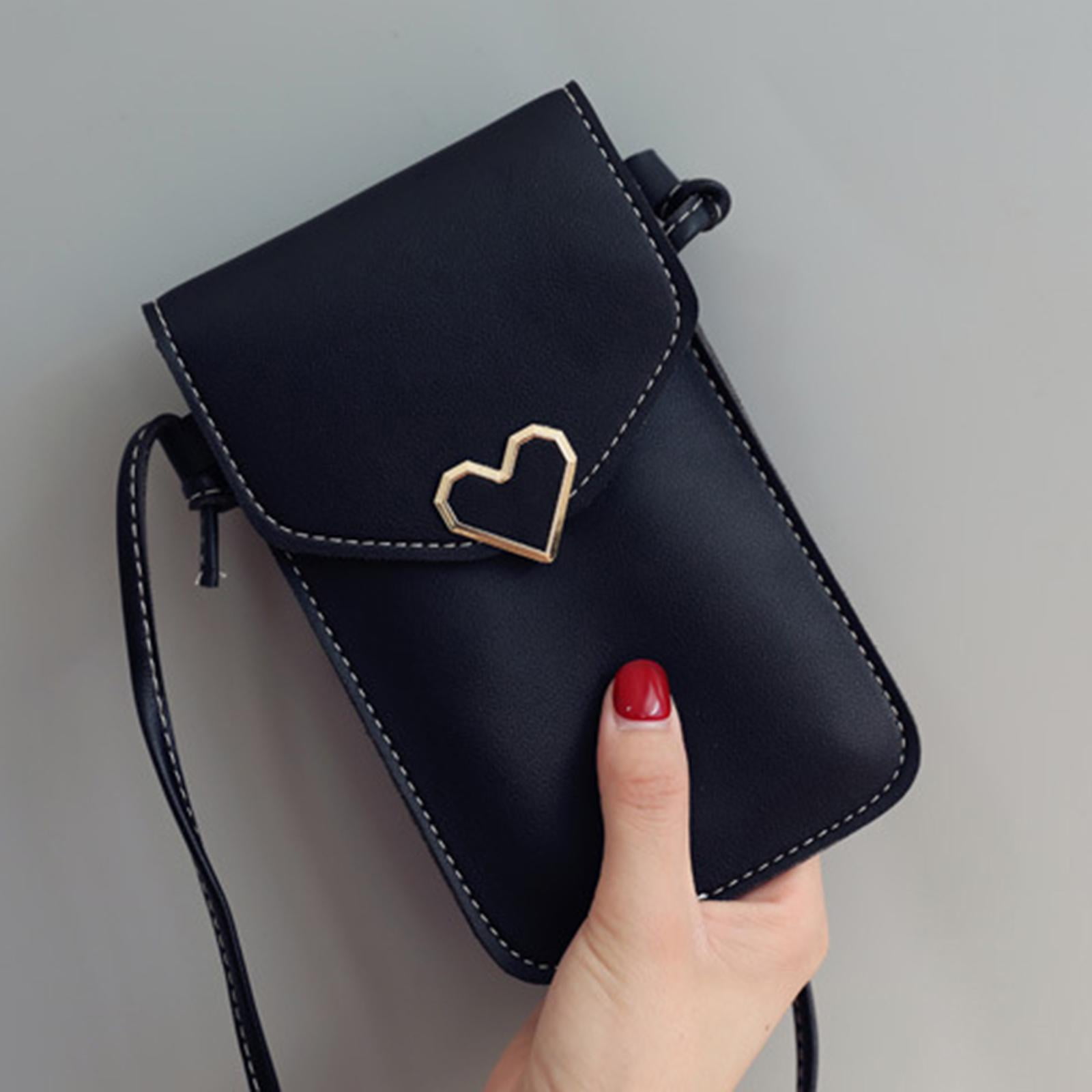 Leather crossbody phone holder hotsell