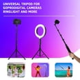thumbnail image 2 of 12 Inch RGB LED Ring Light with 1.6M Tripod & Phone Clip, Adjustable Color & Dimmable Brightness for Vlogging, TikTok, Content Creation - Compatible with Smartphones & Cameras, 2 of 9