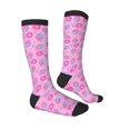 thumbnail image 3 of Fotbe Donuts print Women's Men's Novelty Crew Socks Cotton Socks Knee High Socks for Walking,Running,Nurses,Pregnancy, 3 of 8