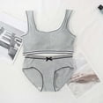thumbnail image 3 of Huowey Baby Crop Tops Bra Girls Seamless Sports Bra Training White Teen Bra Camisole Style Lightweight Seamless Kids Soft Dailywear, One Size, 3 of 3