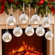 thumbnail image 4 of Conjunto de Ornamentos de Navidad Conjunto de Navidad de 6 Piezas de 8cm Ornamentos de Navidad de Oro Transparente, 4 of 6