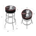 thumbnail image 2 of Trademark Gameroom Budweiser Clydesdale Black Bar Stool with Padded Seat, 2 of 5