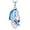 Dolphin-Celtic Knot, variant on Sterling Silver Dolphin Necklace - Ocean Themed with Blue Crystal Dolphin - Women's Jewelry Gift