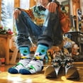 thumbnail image 5 of Funny Skiing Socks for Men Women Teen Boys - I’d Rather Be Skiing Novelty Cool Crazy Outdoor Socks -Easter Fathers Valentines Birthday Fun Gifts for Sports Lovers Christmas Stocking Stuffers, 5 of 7