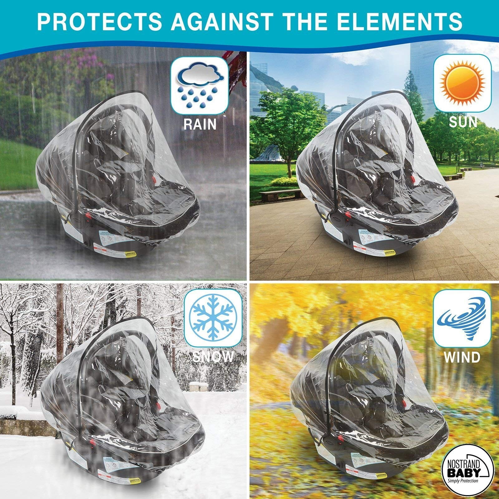 Baby seat rain cover 2025