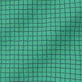 thumbnail image 7 of Mainstays Kids 100% Cotton Percale Bed Sheet Set, Twin, Green Grid, 3 Pieces, 7 of 7