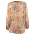thumbnail image 2 of Women's Floral Print Georgette Blouse Shirt XS, 2 of 5