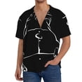 thumbnail image 1 of Fotbe Animal Bulldog Camisa Estampada de Manga Corta para Hombre, Casual de Verano, Estilo Playero, Sin Arrugas-Small, 1 of 5