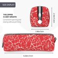 thumbnail image 3 of Yiaed Beef2 Print Leather Pencil Case - Leather Pen Pencil Holder - Elegant & Practical Pencil Pouch for Work & Office, 3 of 7