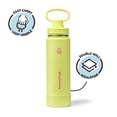 thumbnail image 3 of ThermoFlask 24 oz Double Wall Vacuum Insulated Stainless Steel Water Bottle with Chug Spout Lid, Unmellow Yellow, 3 of 5