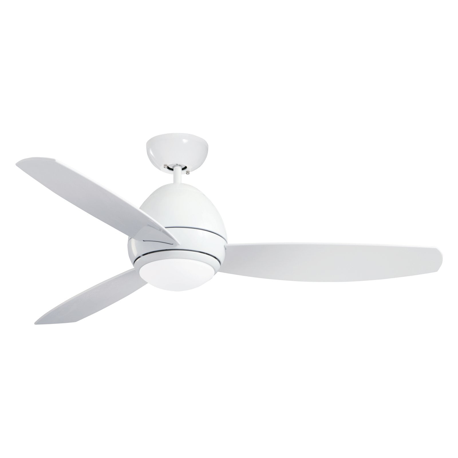 Emerson Curva 52" Ceiling Fan with Light in Appliance White