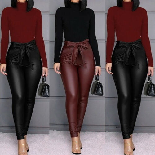 sexy women leather pants
